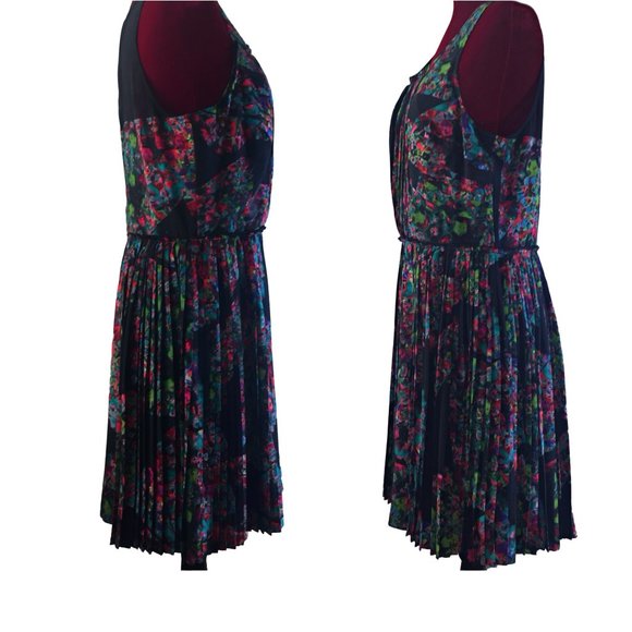NWT Madewell / Broadway & Broom Floral SILK Dress Day to Night LG/12  HP🎉 - Picture 2 of 7